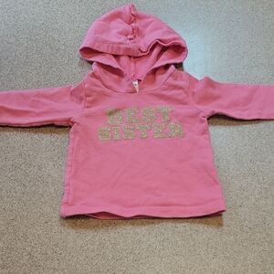Carter's Pink 'Best Sister' Hoodie Size 9 Months